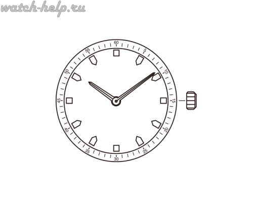 Картинка MIYOTA GL24 - механизм для часов кварцевый, Япония