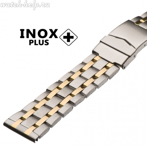 Картинка INOX PLUS V-203 Bicolor - браслет для часов, сталь, Китай