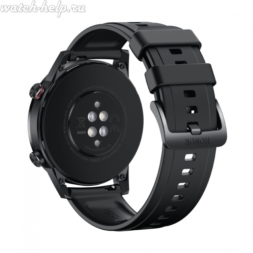 HONOR MagicWatch 2 корпус 46 мм, Угольный Чёрный 22 mm L OEM Stailer - ремешок для часов чёрный, силикон, гладкий, Германия - мастерская «Часовая Скорая Помощь». Картинка HONOR MagicWatch 2 корпус 46 мм, Угольный Чёрный 22 mm L OEM Stailer - ремешок для часов чёрный, силикон, гладкий, Германия