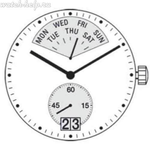 Картинка RONDA 7004.N Mastertech 7000 - механизм для часов кварцевый 15, Швейцария