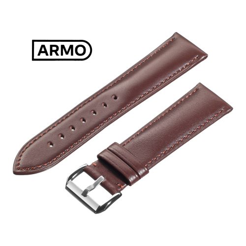 Картинка ARMO 4902 - ремешок для часов коричневый, кожа, аллигатор