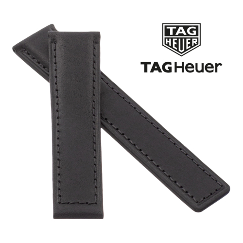 Картинка TAG Heuer, OEM Stailer - 5921 - ремешок для часов чёрный, натуральная кожа телёнка, аллигатор, Германия