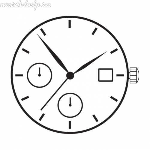 Картинка TMI YM24 - механизм для часов кварцевый 12, Япония