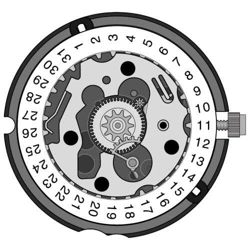 Картинка ETA 803.111 - механизм для часов кварцевый 8 ¾, Швейцария