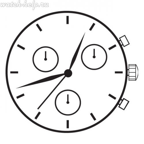 Картинка TMI VX3LA - механизм для часов кварцевый, Япония