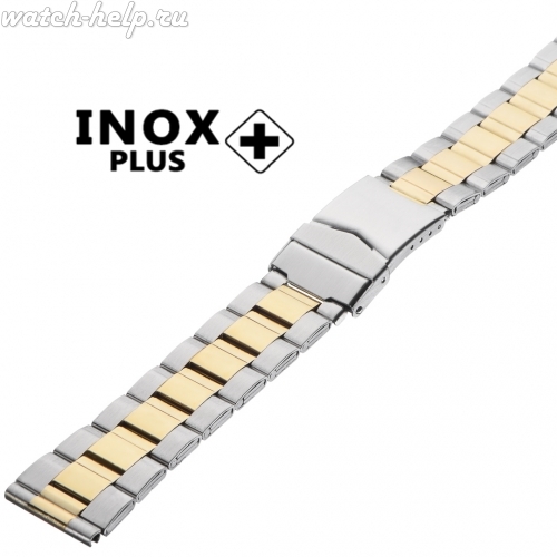 Картинка INOX PLUS V-208 Bicolor - браслет для часов, сталь, Китай