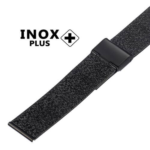 Картинка INOX PLUS M-414 Stainless steel  - браслет для часов сталь полированная, сталь, Китай