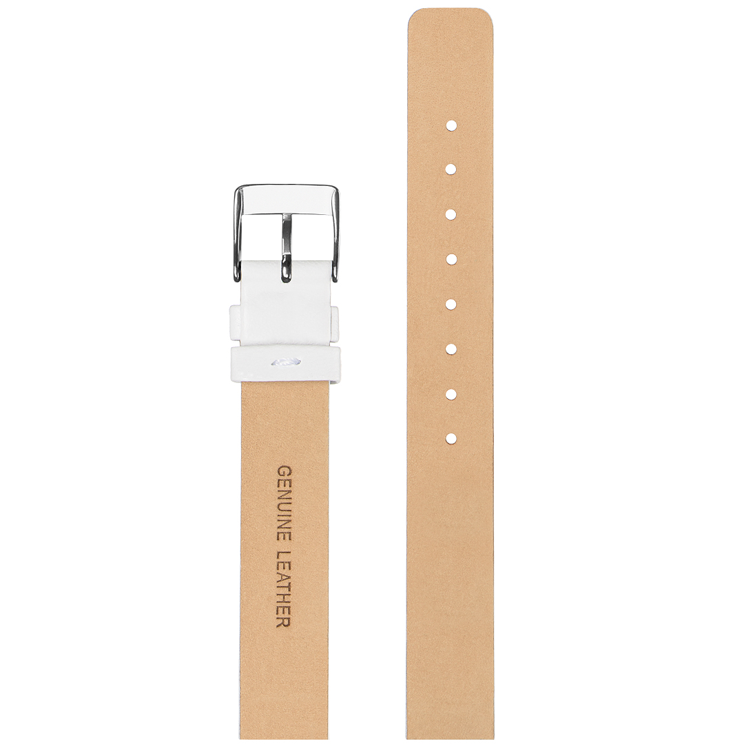 SKAGEN - 233XSCLW OEM Stailer - ремешок для часов белый, натуральная кожа телёнка, гладкий, Германия - мастерская «Часовая Скорая Помощь». Картинка SKAGEN - 233XSCLW OEM Stailer - ремешок для часов белый, натуральная кожа телёнка, гладкий, Германия