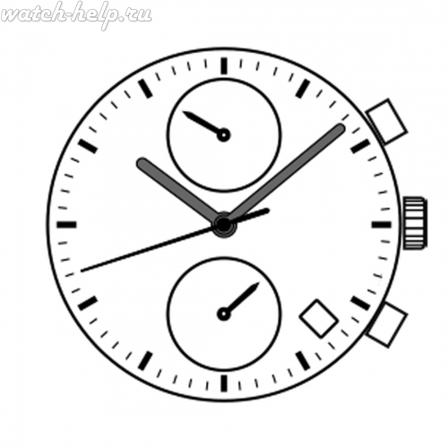 Картинка TMI VD35 Dual time movement (vd3) - механизм для часов кварцевый 12 ¾, Япония