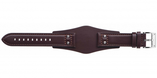 Картинка Fossil CH-2565 OEM Stailer - ремешок для часов коричневый, натуральная кожа телёнка, гладкий, Германия