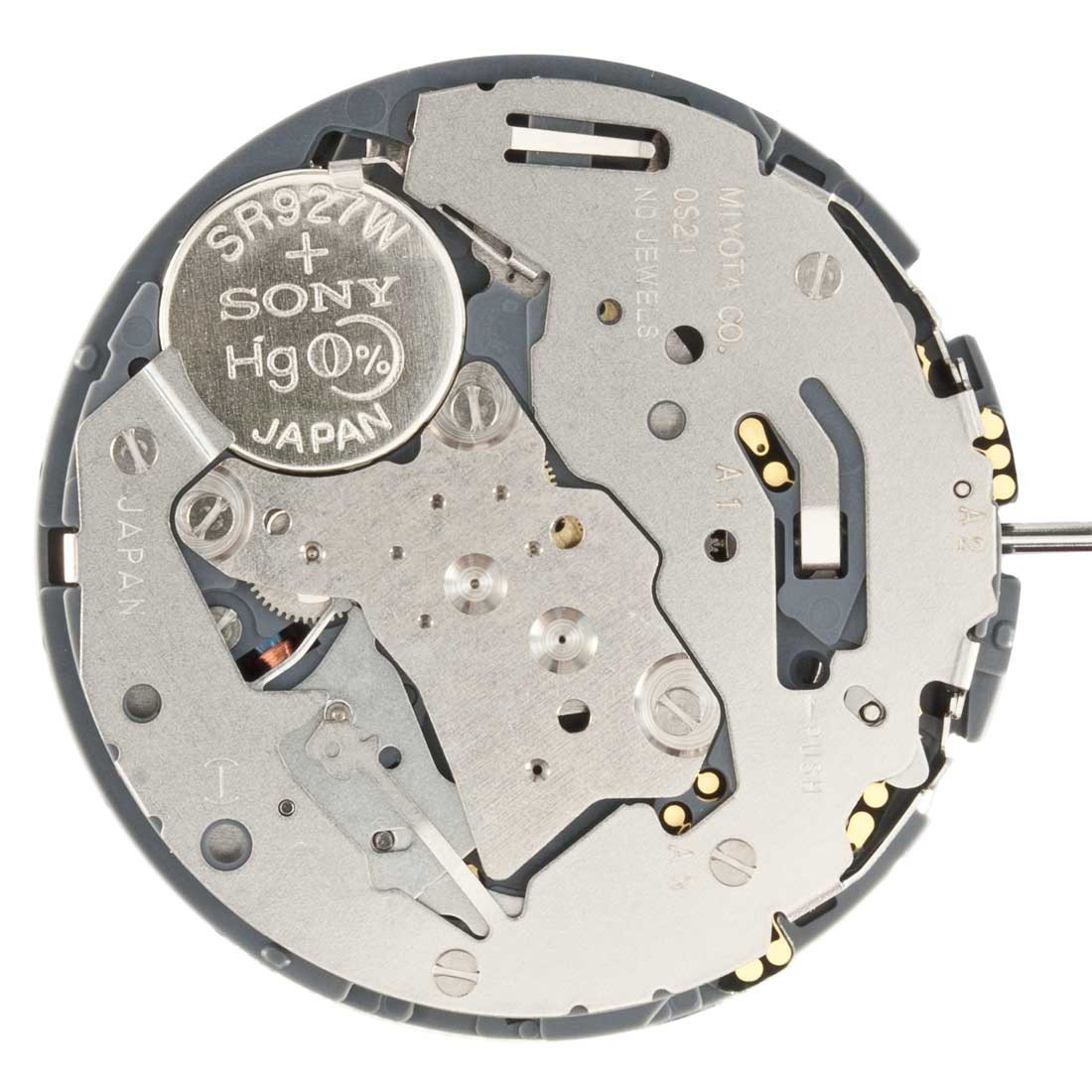 Картинка MIYOTA 0S21 Chronograph - механизм для часов кварцевый 13 ½, Япония