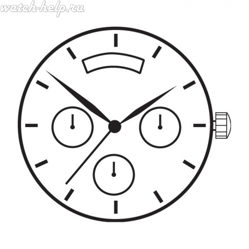 Картинка TMI YM04 - механизм для часов кварцевый 12, Япония