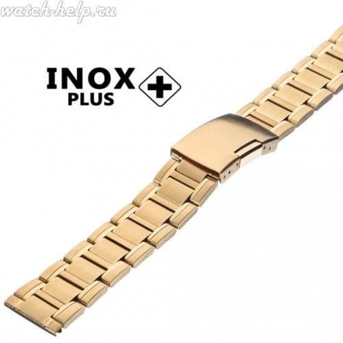 Картинка INOX PLUS V-101 IPGold - браслет для часов, сталь, Китай