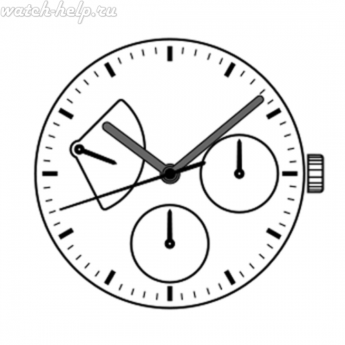 Картинка TMI NE20 Premium mechanical movement (ne) - механизм для часов механический 12, Япония