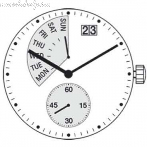 Картинка RONDA 7004.P Mastertech 7000 - механизм для часов кварцевый 15, Швейцария