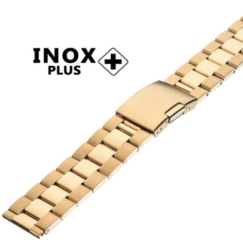 Картинка INOX PLUS V-601 IPGold - браслет для часов, сталь, Китай