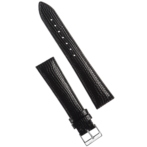 Stailer 8701 Original - ремешок для часов чёрный, кожа, ящерица, Германия - мастерская «Часовая Скорая Помощь». Картинка Stailer 8701 Original - ремешок для часов чёрный, кожа, ящерица, Германия