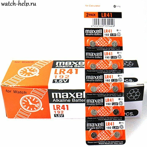 Картинка MAXELL LR41 - батарейка 1.5 v, Япония