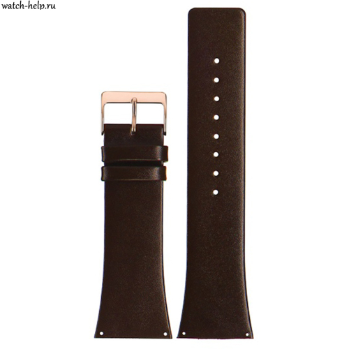 Картинка SKAGEN - SKW6004 OEM Stailer - ремешок для часов коричневый, натуральная кожа телёнка, гладкий, Германия