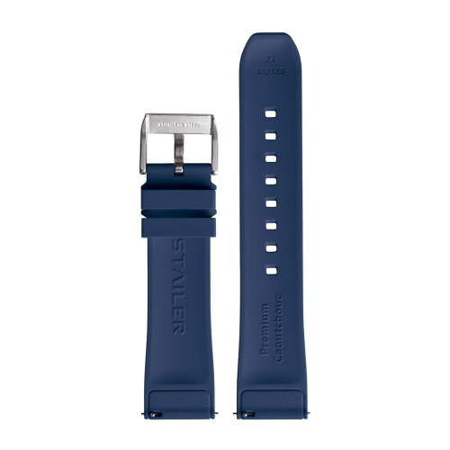 Stailer Caoutchouc Premium FKM CS707 Caoutchouc premium fkm - ремешок для часов синий, каучук fkm, гладкий, Германия - мастерская «Часовая Скорая Помощь». Картинка Stailer Caoutchouc Premium FKM CS707 Caoutchouc premium fkm - ремешок для часов синий, каучук fkm, гладкий, Германия