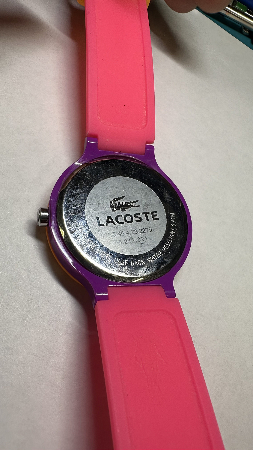 Замена батарейки Lacoste 10.04.23