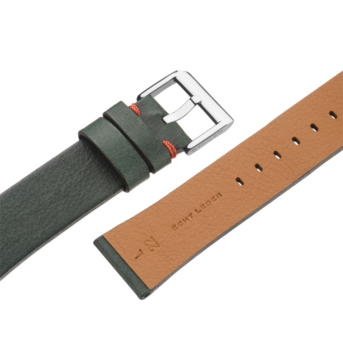 Stailer Premium 5968 Select - ремешок для часов зелёный, премиальная кожа full grain растительного дубления, гладкий, Германия - мастерская «Часовая Скорая Помощь». Картинка Stailer Premium 5968 Select - ремешок для часов зелёный, премиальная кожа full grain растительного дубления, гладкий, Германия