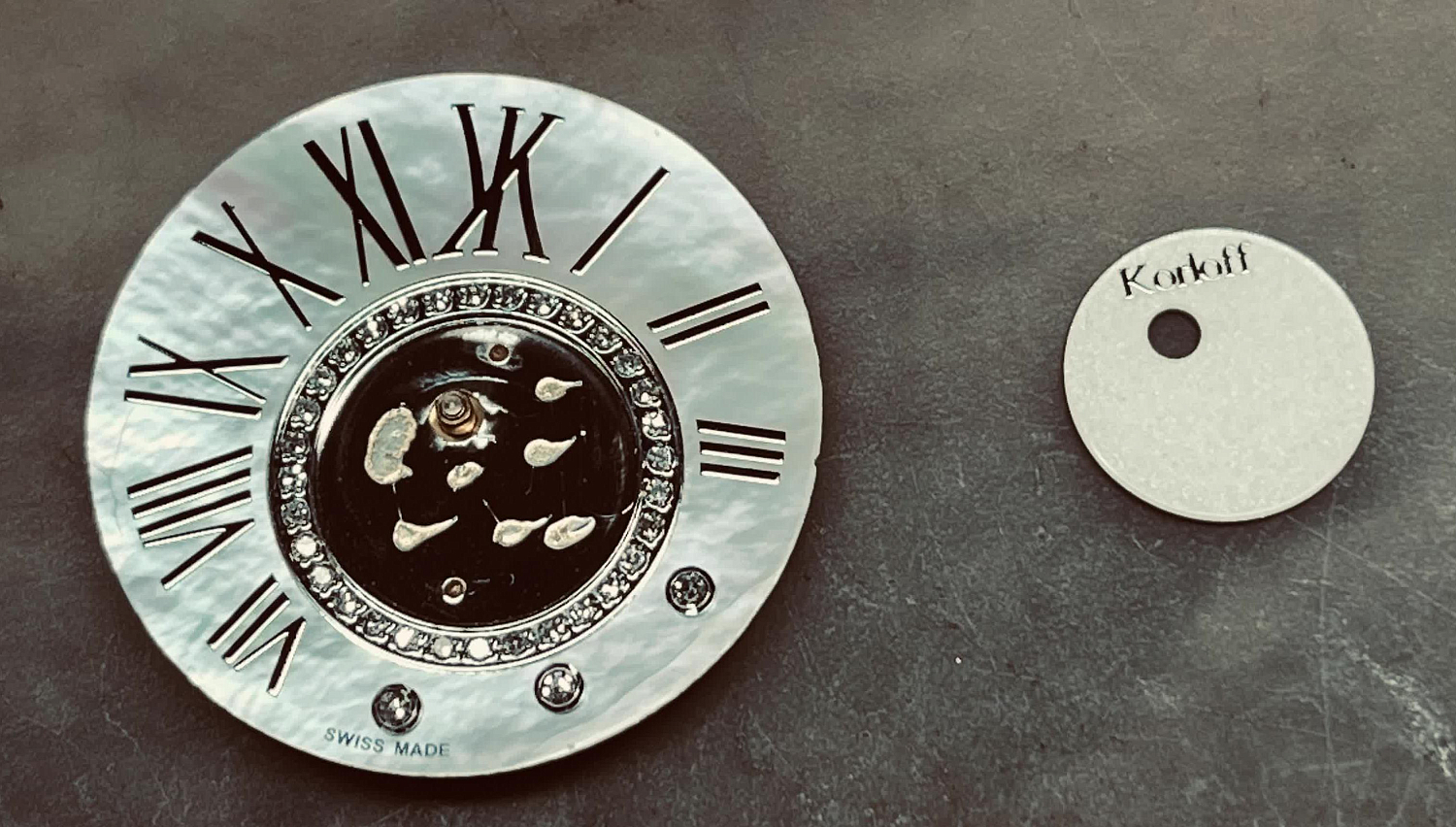 Ремонт циферблата на часах Korloff 25.10.22