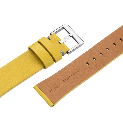 Stailer Premium 5969 Select - ремешок для часов жёлтый, премиальная кожа full grain растительного дубления, гладкий, Германия - мастерская «Часовая Скорая Помощь». Картинка Stailer Premium 5969 Select - ремешок для часов жёлтый, премиальная кожа full grain растительного дубления, гладкий, Германия