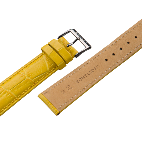 Картинка Stailer 158H Original - ремешок для часов жёлтый, кожа, аллигатор, Германия
