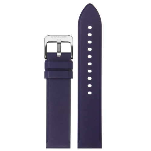 Stailer Caoutchouc CS487 Caoutchouc - ремешок для часов синий, каучук, гладкий, Германия - мастерская «Часовая Скорая Помощь». Картинка Stailer Caoutchouc CS487 Caoutchouc - ремешок для часов синий, каучук, гладкий, Германия