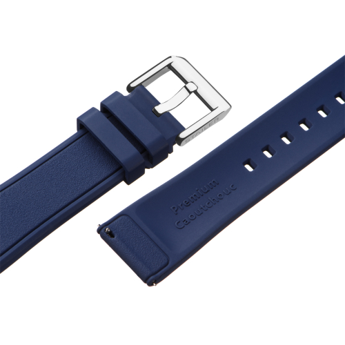 Stailer Caoutchouc Premium FKM CS707 Caoutchouc premium fkm - ремешок для часов синий, каучук fkm, гладкий, Германия - мастерская «Часовая Скорая Помощь». Картинка Stailer Caoutchouc Premium FKM CS707 Caoutchouc premium fkm - ремешок для часов синий, каучук fkm, гладкий, Германия