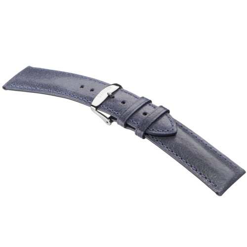 Stailer Premium 6067 Vintage - ремешок для часов синий, итальянская кожа растительного дубления, гладкий, Германия - мастерская «Часовая Скорая Помощь». Картинка Stailer Premium 6067 Vintage - ремешок для часов синий, итальянская кожа растительного дубления, гладкий, Германия