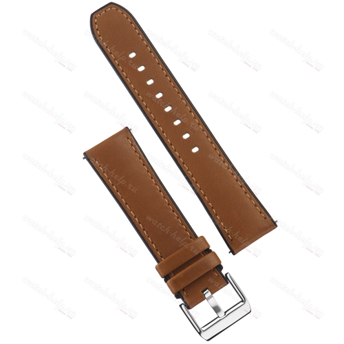 Картинка Stailer Premium 6185 Max endurance classic haas - ремешок для часов светло-коричневый/чёрный, кожа двойного дубления от tanneries haas (франция), гладкий, Германия