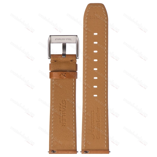 Картинка Stailer Premium 5775 Flex - ремешок для часов светло-коричневый, кожа horween aniline latigo (сша), гладкий, Германия