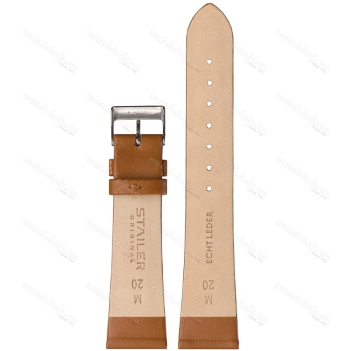 Картинка Stailer 5995 Original - ремешок для часов светло-коричневый, кожа, гладкий, Германия