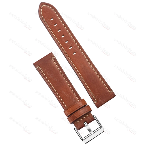 Картинка Stailer Premium 5195 Aviator - ремешок для часов светло-коричневый, премиальная кожа full grain растительного дубления, гладкий, Германия