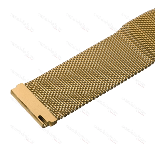 Картинка Сетка Gold - браслет для часов лимонное золото, сталь