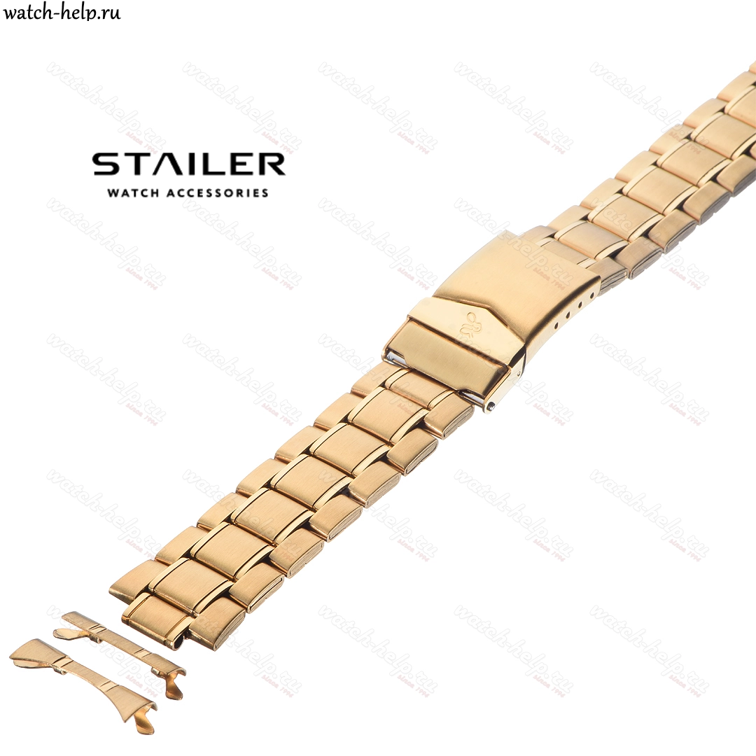 Картинка Stailer BA-65164109 IPG - браслет для часов лимонное золото, сталь, Германия