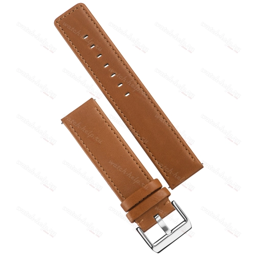 Картинка Stailer Premium 6035 Bold - ремешок для часов светло-коричневый, кожа двойного дубления от tanneries haas (франция), гладкий, Германия