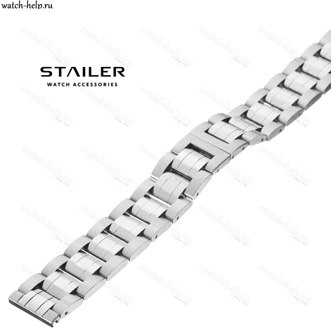 Картинка Stailer BS-84301 PPP - браслет для часов комбинированный 3, сталь, Германия