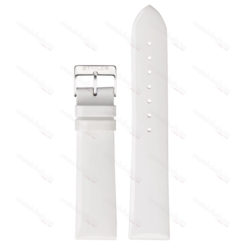 Картинка Stailer 1250 Original - ремешок для часов белый, кожа, гладкий, Германия