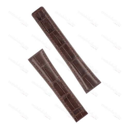 Картинка TAG Heuer, OEM Stailer - 5921 - ремешок для часов чёрный, натуральная кожа телёнка, аллигатор, Германия