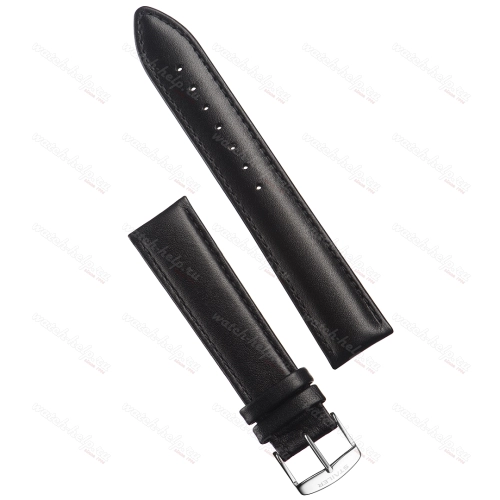 Картинка Stailer Premium 4151 Chrono - ремешок для часов чёрный, итальянская кожа растительного дубления, гладкий, Германия