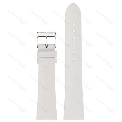 Картинка Stailer 2020 Original - ремешок для часов белый, кожа, гладкий, Германия