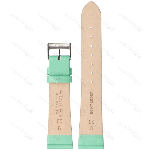 Картинка Stailer 5998 Original - ремешок для часов зелёный, кожа, гладкий, Германия
