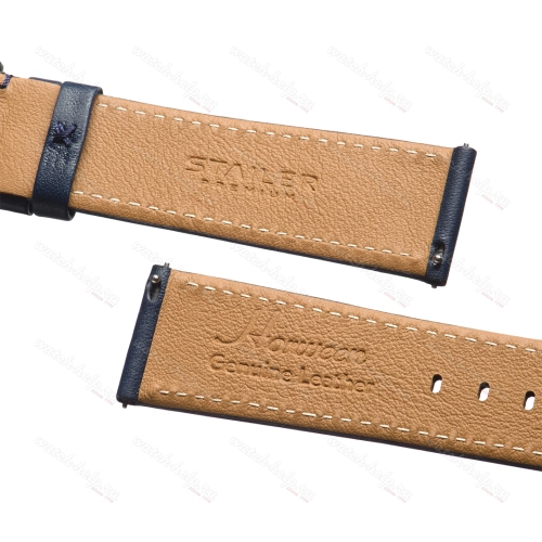 Картинка Stailer Premium 5777 Flex - ремешок для часов синий, кожа horween aniline latigo (сша), гладкий, Германия