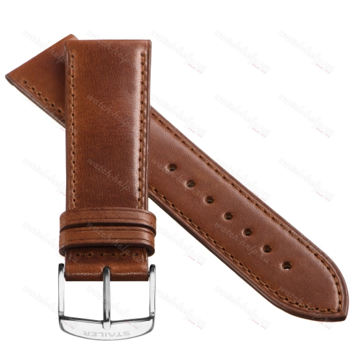 Картинка Stailer Premium 6067 Vintage - ремешок для часов синий, итальянская кожа растительного дубления, гладкий, Германия