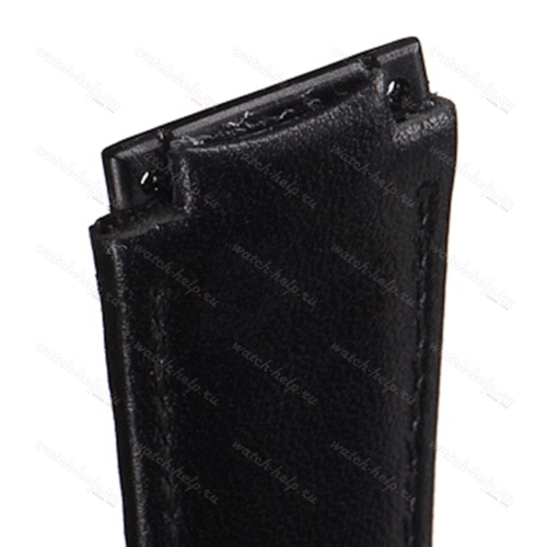 Картинка SKAGEN - 331XLSLB OEM Stailer - ремешок для часов чёрный, натуральная кожа телёнка, гладкий, Германия