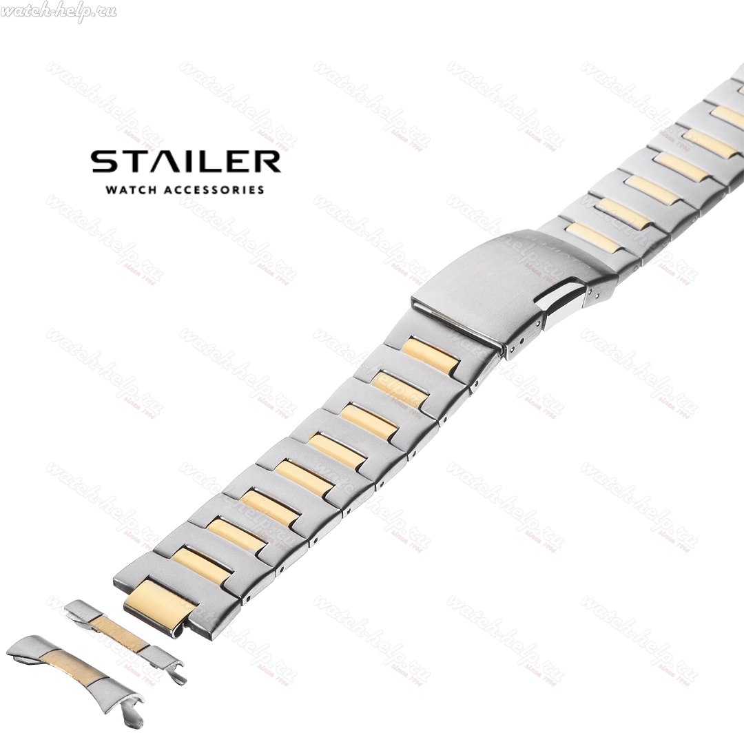 Картинка Stailer BS-85402 IPG Bicolor - браслет для часов комбинированный, сталь, Германия
