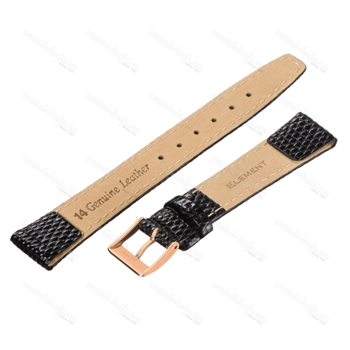 Картинка ELEMENT 721 Click - ремешок для часов чёрный, кожа, ящерица, Германия